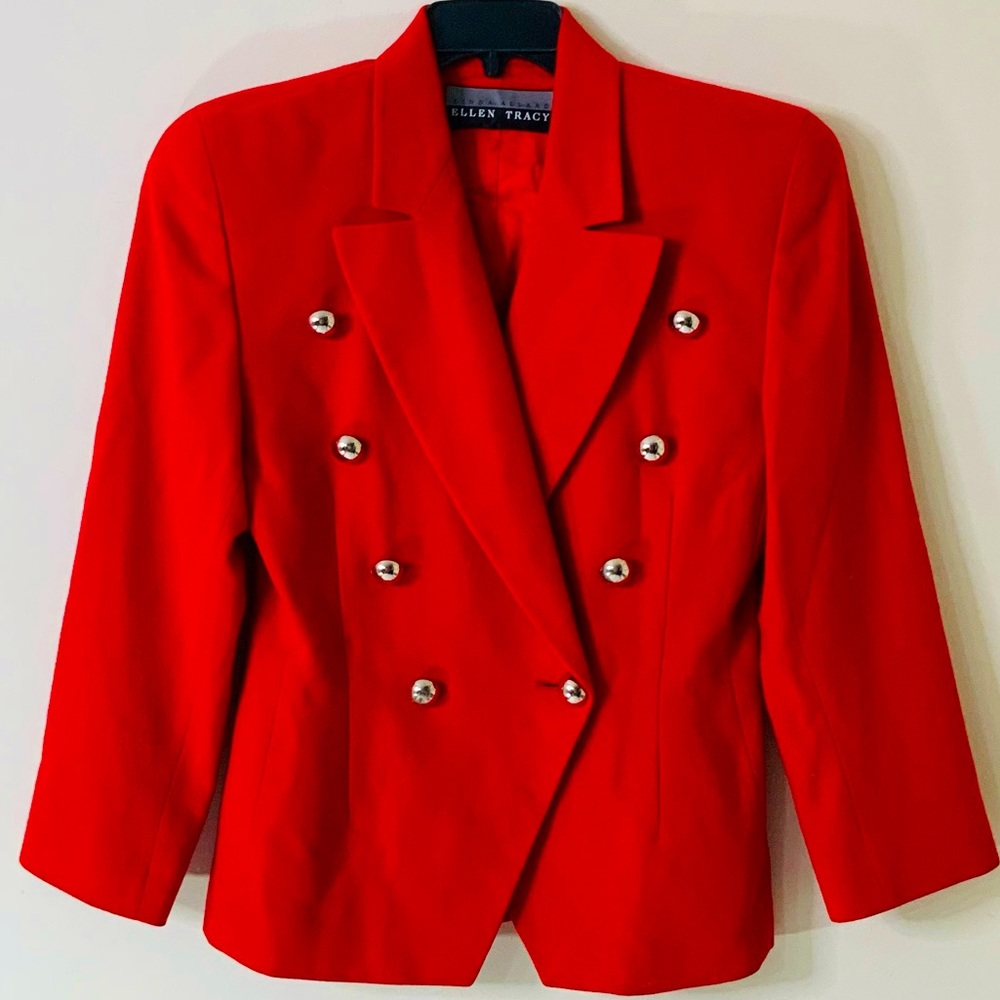 VINTAGE Ellen Tracy Peak Lapel Blazer